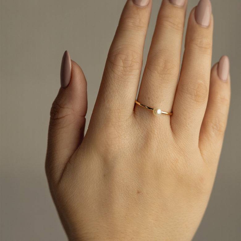 Nana Kay Echtgold Ring Champagne