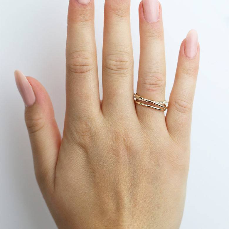 Nana Kay Echtgold Ring Onduler