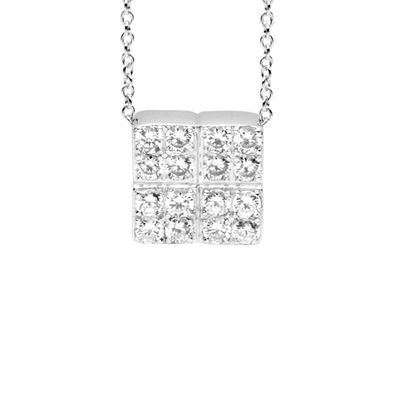 Nana Kay Funky Square Halskette Zirkonia