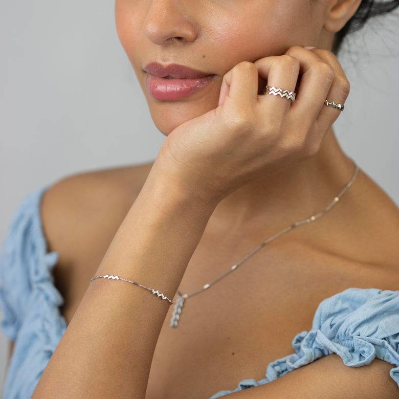 Nana Kay Glam Rebel Armband Brisk Silber