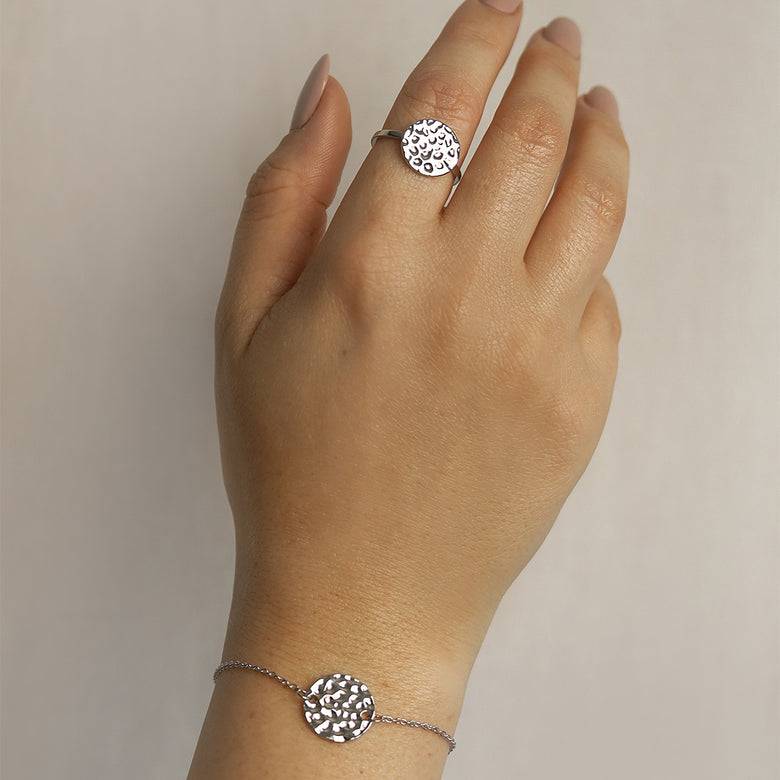 Nana Kay Modern Aztec Armband Tlaloc Silber