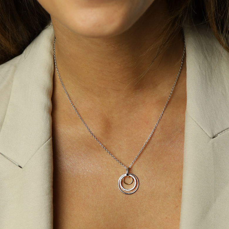 Nana Kay Swinging Silver Halskette Bridesmaid