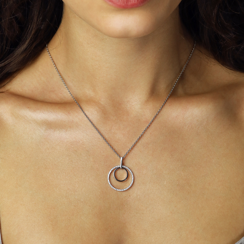 Nana Kay Swinging Silver Halskette Romance