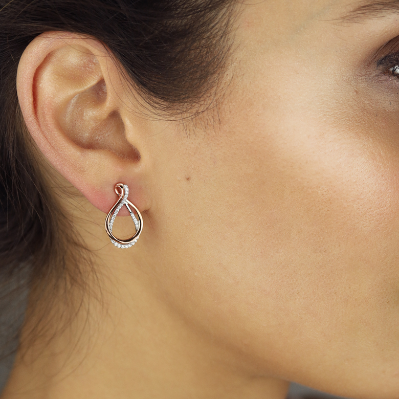 Nana Kay Swinging Silver Ohrringe Eternity