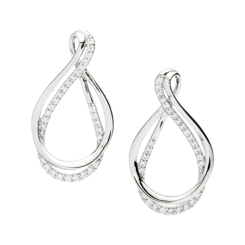 Nana Kay Swinging Silver Ohrringe Eternity