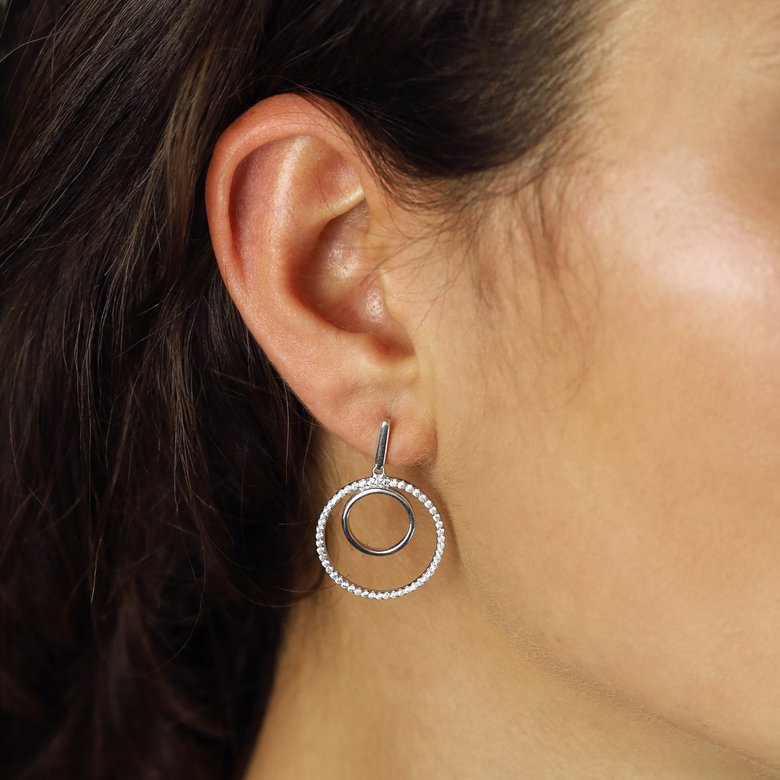 Nana Kay Swinging Silver Ohrringe Romance