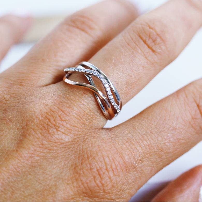 Nana Kay Swinging Silver Ring Eternity