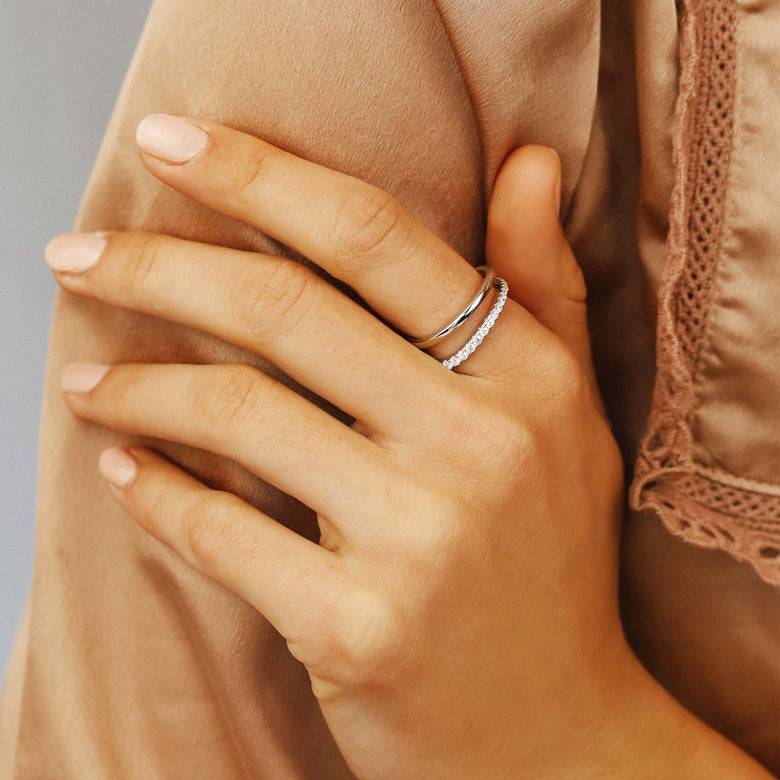 Nana Kay Swinging Silver Ring Syndetic