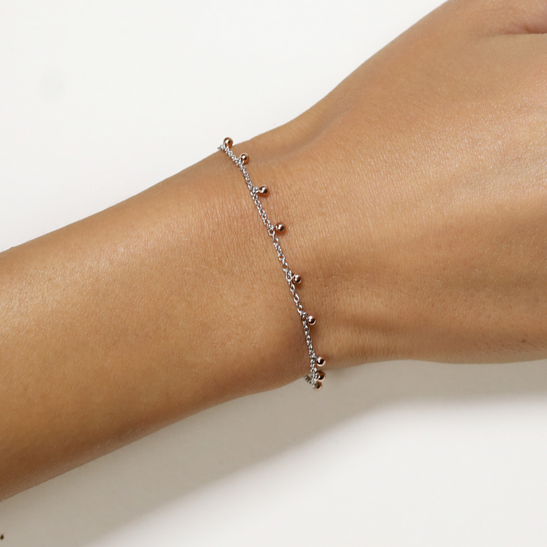 Nana Kay Very Petite Armband Pearls Rosé