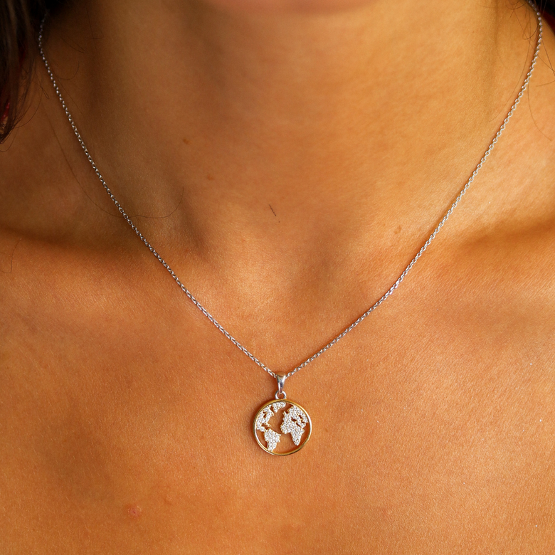 Nana Kay World Map Halskette