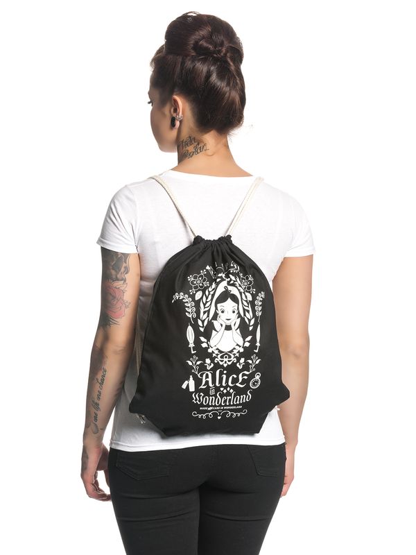 Nastrovje Potsdam Alice Im Wunderland Mirror Black Gymbag Schwarz