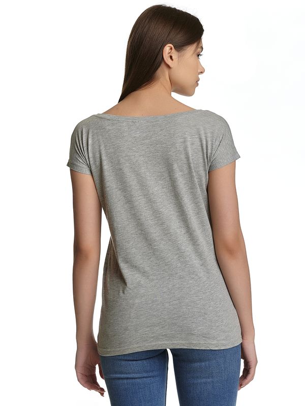 Nastrovje Potsdam Amufun Coroham Coron I Love Sweets Loose Shirt Female Grau Meliert