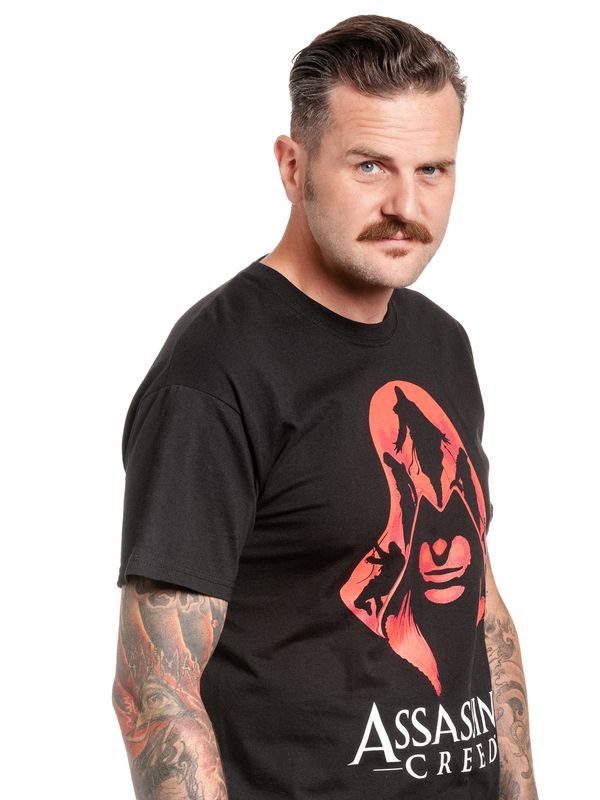 Nastrovje Potsdam Assassins Creed Red Coat Herren T-Shirt Schwarz