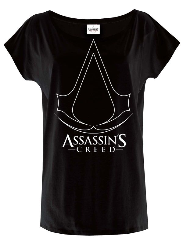 Nastrovje Potsdam Assassins Creed Symbol Damen Loose-Shirt schwarz