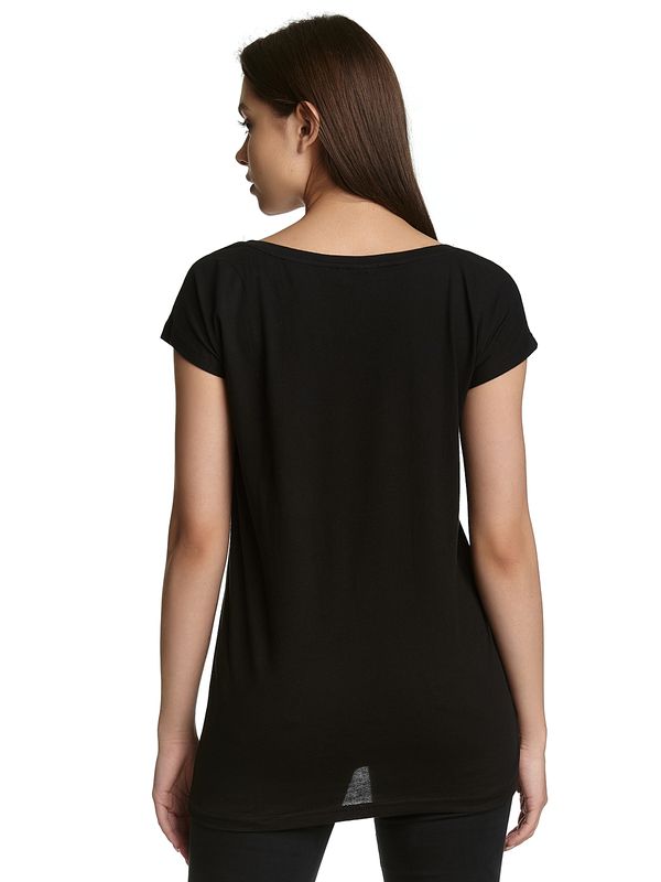 Nastrovje Potsdam Batman Bloody Night Damen Loose-Shirt Schwarz