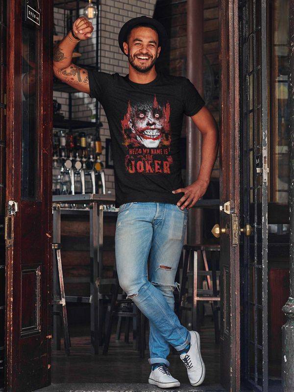 Nastrovje Potsdam Batman Burn Herren T-Shirt Schwarz