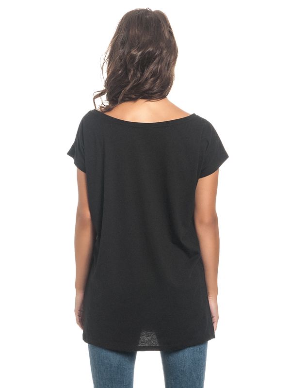 Nastrovje Potsdam Beauty & The Beast Window Damen Loose-Shirt Schwarz