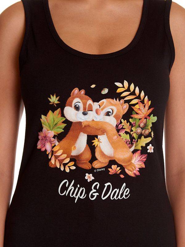Nastrovje Potsdam Chip 'n' Dale Chip'n'Dale Friends Damen Tanktop Schwarz