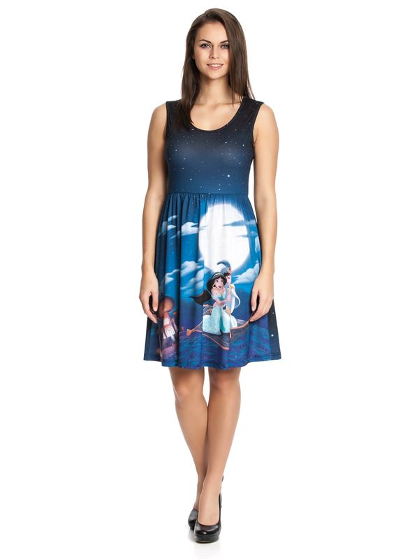 Nastrovje Potsdam DISNEY Aladdin & Jasmin Dress Blue Allover