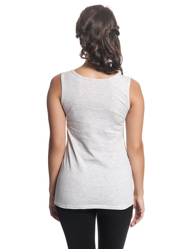 Nastrovje Potsdam Disney Mickey & Minnie Happy Damen Tanktop Grau Meliert