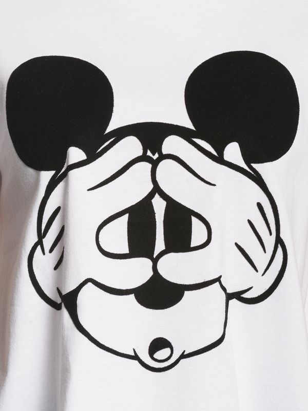 Nastrovje Potsdam Disney Mickey Mouse Hey Mickey Damen T-Shirt Weiss