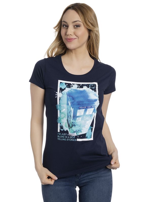 Nastrovje Potsdam Doctor Who I Am Just A Bloke Damen T-Shirt Marine