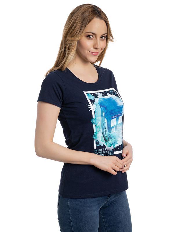 Nastrovje Potsdam Doctor Who I Am Just A Bloke Damen T-Shirt Marine