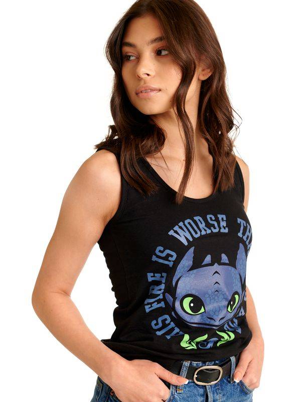 Nastrovje Potsdam Dragons, Drachenzähmen Leicht Gemacht Bright Eyes Damen Tanktop Schwarz