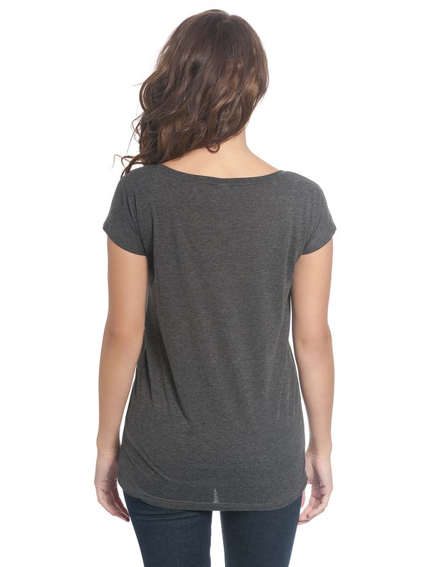 Nastrovje Potsdam Dragons, Drachenzähmen Leicht Gemacht Don't Mess Damen Loose-Shirt Dunkelgrau Meliert