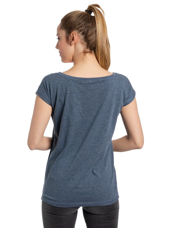 Nastrovje Potsdam Dragons, Drachenzähmen Leicht Gemacht Myself Damen Loose-Shirt Blau Meliert