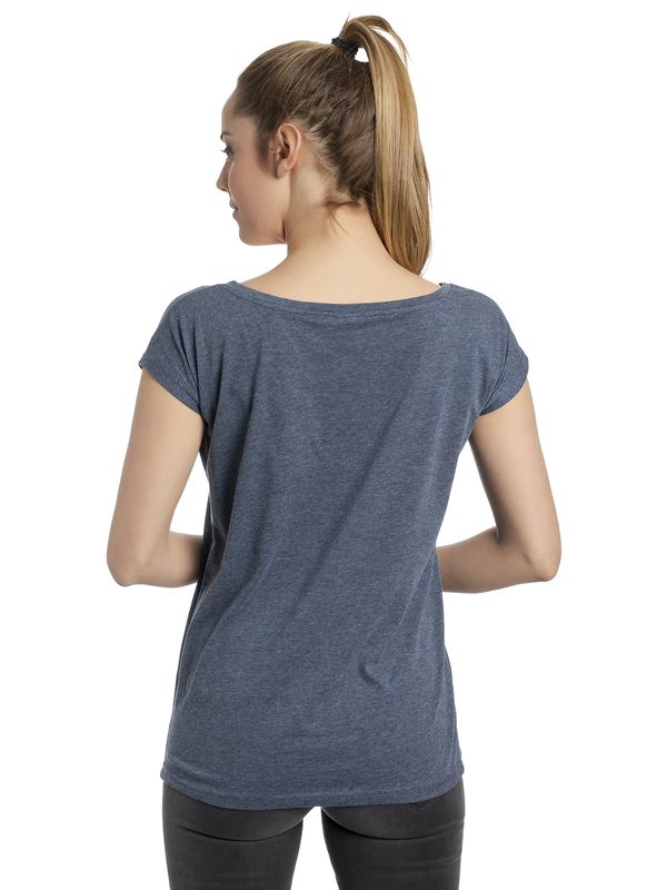 Nastrovje Potsdam Dragons, Drachenzähmen Leicht Gemacht Myself Damen Loose-Shirt Blau Meliert