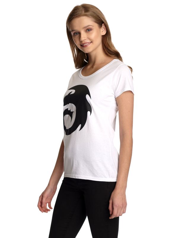 Nastrovje Potsdam Dragons, Drachenzähmen Leicht Gemacht Symbol Damen T-Shirt Weiss