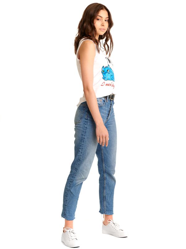 Nastrovje Potsdam Dragons, Drachenzähmen Leicht Gemacht Toothless Damen Tanktop Weiss