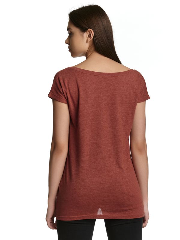 Nastrovje Potsdam Fantastic Beasts Creatures Damen Loose-Shirt Rot Meliert