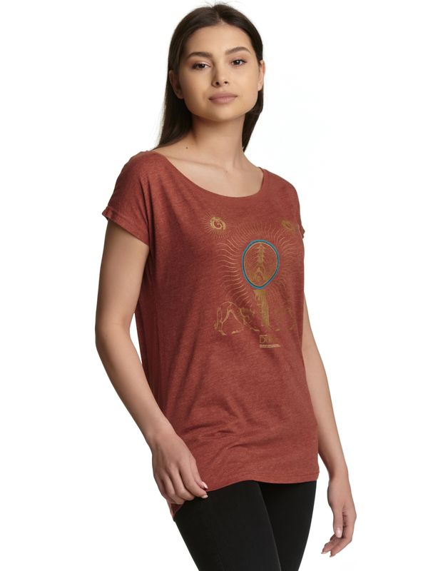 Nastrovje Potsdam Fantastic Beasts Creatures Damen Loose-Shirt Rot Meliert