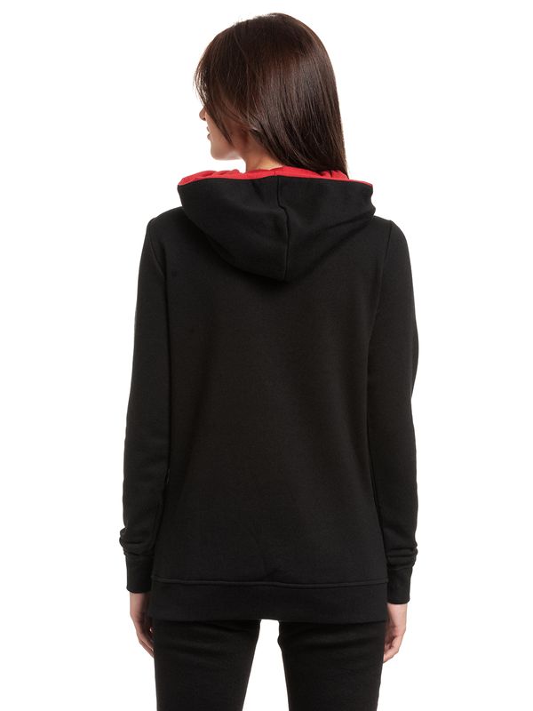 Nastrovje Potsdam Guardians Of The Galaxy Music Damen Schalkragenpullover Schwarz/rot