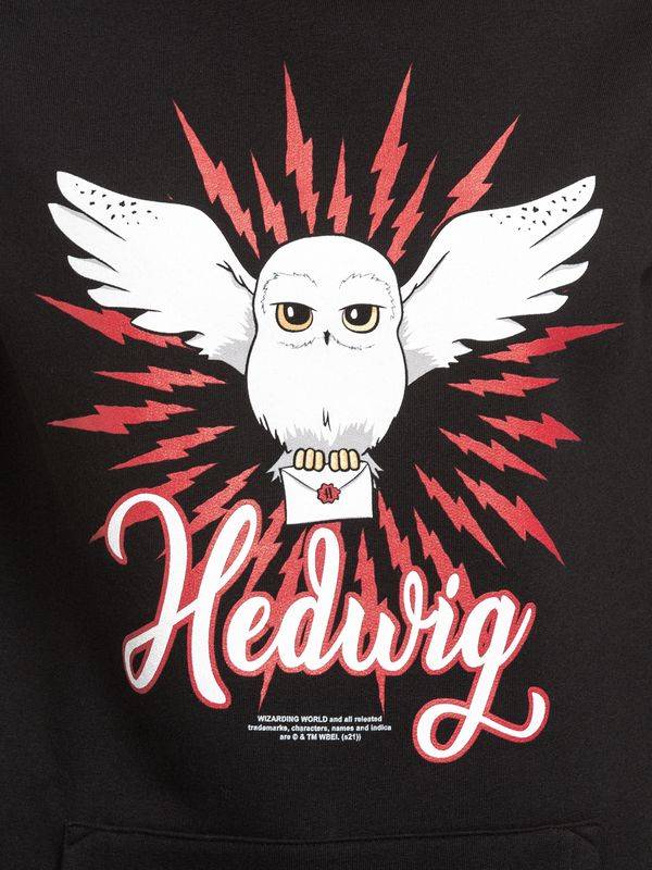 Nastrovje Potsdam Harry Potter Hedwig Arrows Damen Schalkragenpullover Schwarz/rot