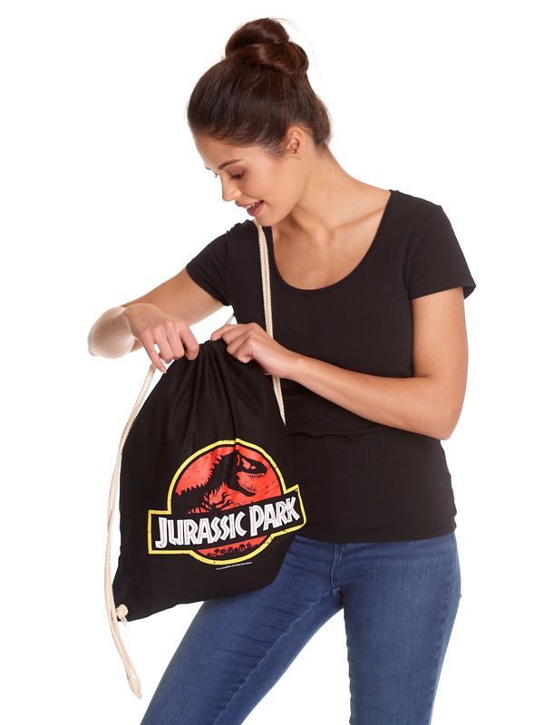 Nastrovje Potsdam Jurassic Park Logo Gymbag Schwarz