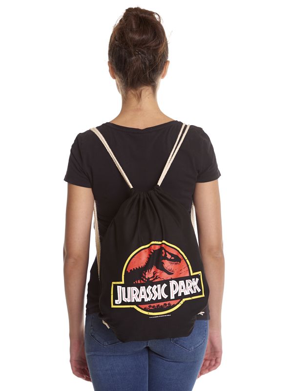 Nastrovje Potsdam Jurassic Park Logo Gymbag Schwarz