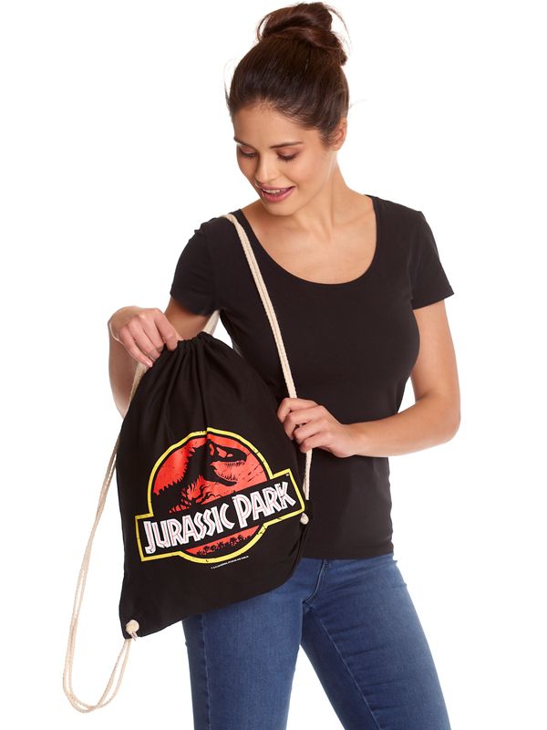 Nastrovje Potsdam Jurassic Park Logo Gymbag Schwarz