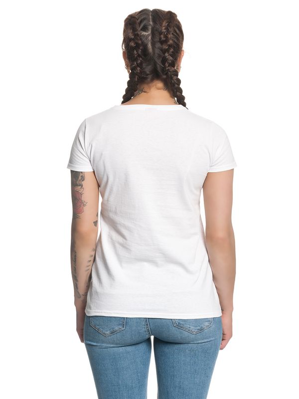 Nastrovje Potsdam Lilo & Stitch Ohana Means Family Damen T-Shirt Weiss