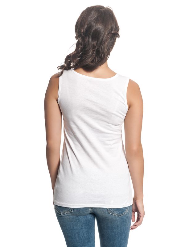 Nastrovje Potsdam Lilo & Stitch Ohana Means Friend Damen Tanktop Weiss