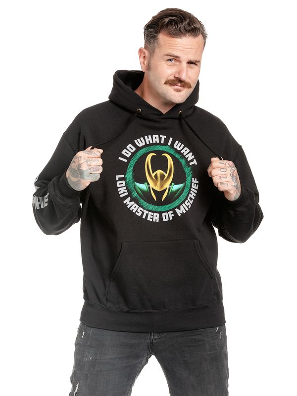 Nastrovje Potsdam Loki Master Of Mischief Herren Kapuzensweatshirt schwarz