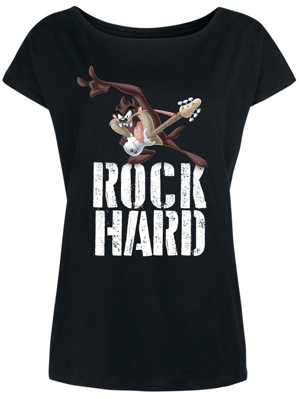 Nastrovje Potsdam Looney Tunes Rock Hard Damen Loose-Shirt schwarz Nastrovje Potsdam Looney Tunes Rock Hard Damen Loose-Shirt schwarz