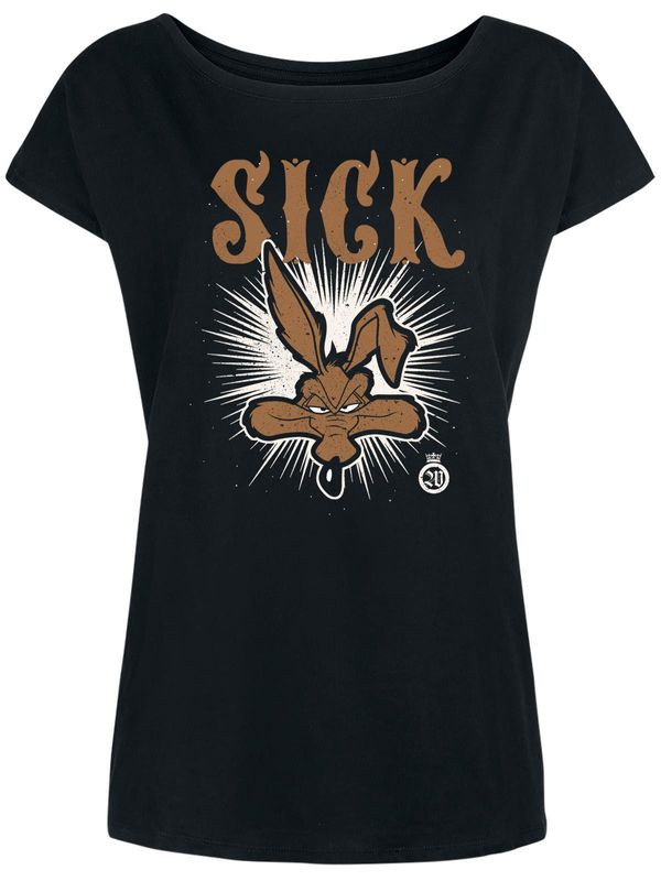 Nastrovje Potsdam Looney Tunes Sick Damen Loose-Shirt schwarz Nastrovje Potsdam Looney Tunes Sick Damen Loose-Shirt schwarz
