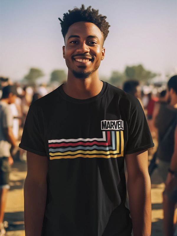 Nastrovje Potsdam Marvel Stripes Herren T-Shirt Dunkelblau