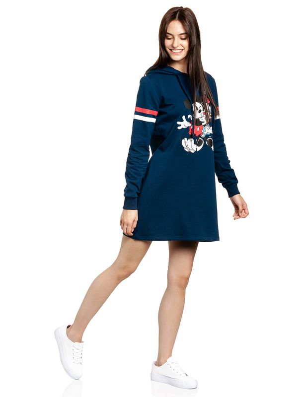 Nastrovje Potsdam Mickey & Minnie Mouse Buddies Damen Sweatkleid Blau