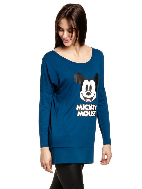 Nastrovje Potsdam Mickey & Minnie Mouse Mickey Mouse Damen Langarmshirt Blau