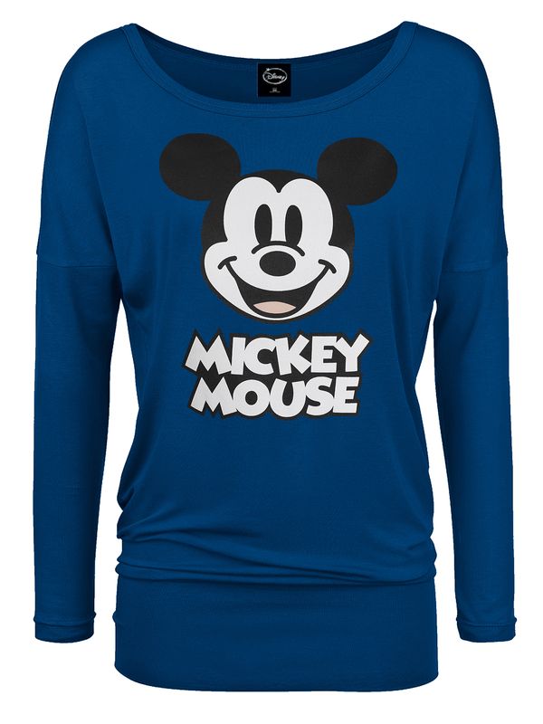 Nastrovje Potsdam Mickey & Minnie Mouse Mickey Mouse Damen Langarmshirt blau