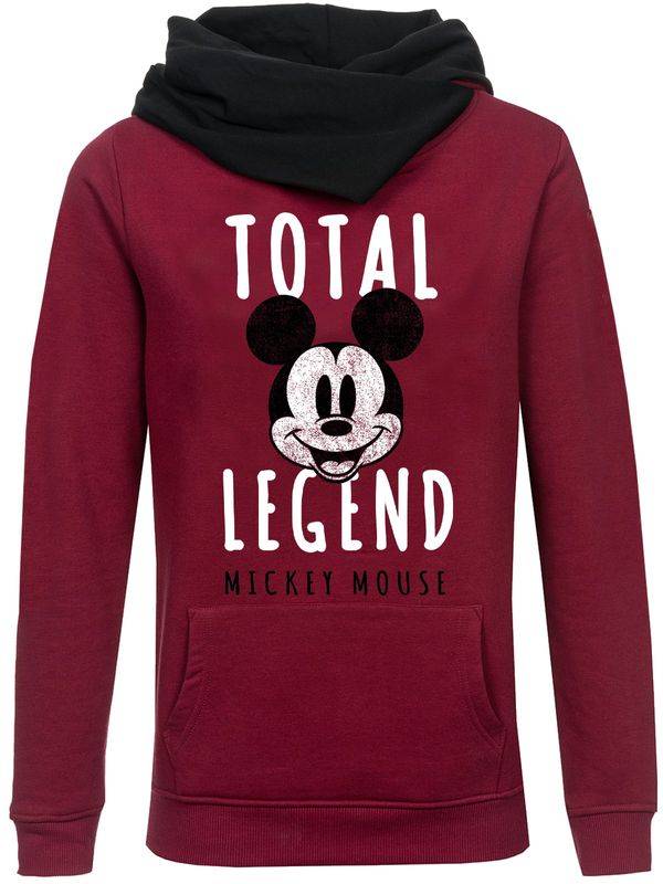 Nastrovje Potsdam Mickey & Minnie Mouse Total Legend Damen Schalkragenpullover rot